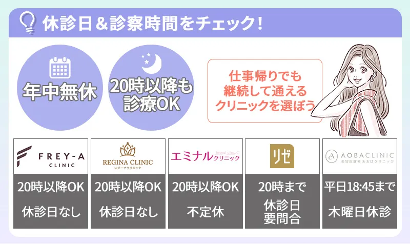 札幌で医療脱毛を受ける際は仕事帰りでも通いやすいクリニックを選ぶ